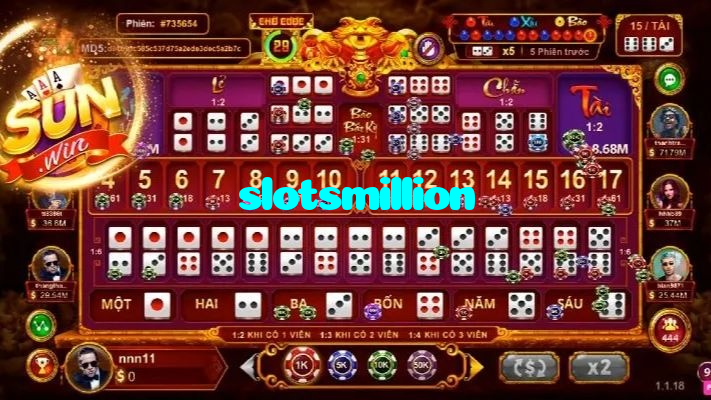 slotsmillion casino presented on mobile device in Pakistan with slots and live games